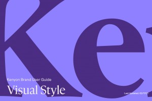 Kenyon Brand User Guide: Visual Style