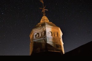 Stars above Peirce Tower